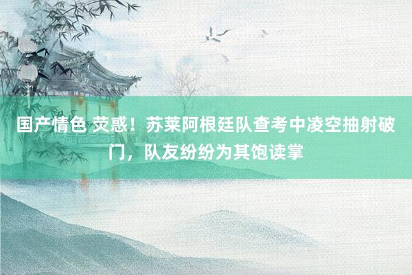 国产情色 荧惑！苏莱阿根廷队查考中凌空抽射破门，队友纷纷为其饱读掌