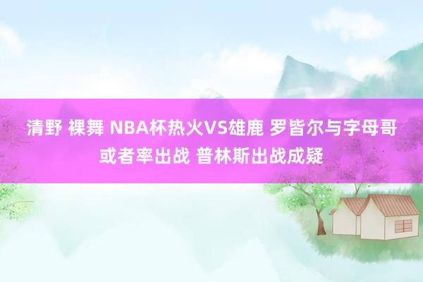 清野 裸舞 NBA杯热火VS雄鹿 罗皆尔与字母哥或者率出战 普林斯出战成疑